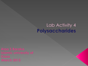 Lab Activity 3 Carbohydrates Reactions