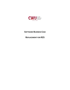 R25 Replacement - Central Washington University