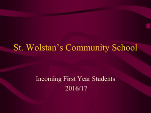 Incoming First Year Students 2016