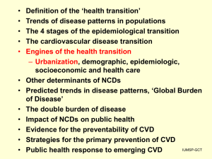 Definition of the 'health transition'