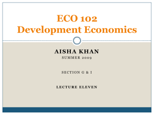 ECO 203 Development Economics