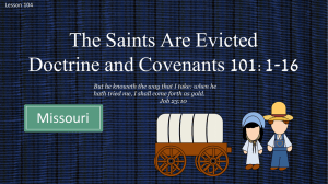 Lesson 104 The Saints Are Evicted D&C 101 1