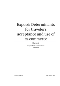 Determinants for travelers acceptance and use of m