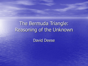 The Bermuda Triangle: Reasoning of the Unknown