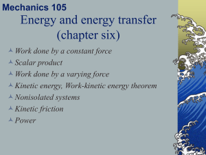 Mechanics 105 chapter 6