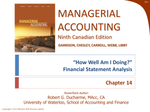 Managerial Accounting, Ninth Canadian Edition