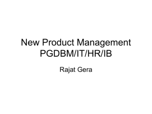 New Product Development PGDEM