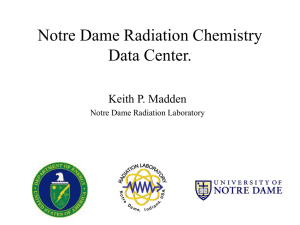 Radiation Chemistry Data Center.