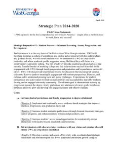 Strategic Plan 2014-2020 - The University of West Georgia