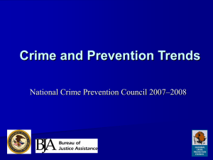 Crime Prevention Trends - National Crime Prevention Council
