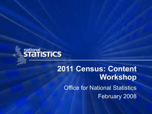 Content workshop: Slides - Office for National Statistics