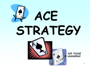 ACE Constructed Response Strategy