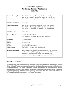 BMGT302 Syllabus - Dale Kim