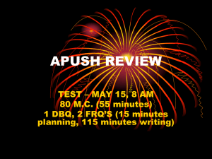 APUSH REVIEW