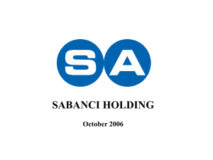 the Sabanci Holding conference presentation