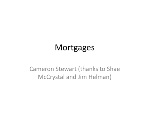 Mortgages