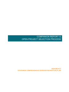 open project selection process - New Mexico
