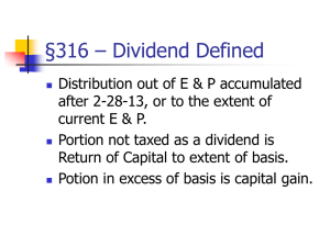 §316 – Dividend Defined