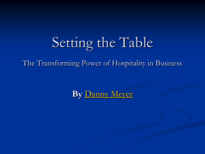 Setting the Table PPT