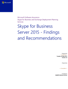 Skype for Business Server 2015