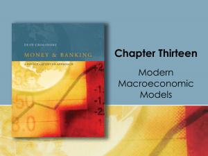 Chapter 13: Modern Macroeconomic Models