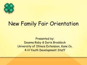 New Family Fair Orientation May 2007