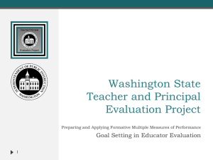 PPTX - Washington State Teacher/Principal Evaluation Program