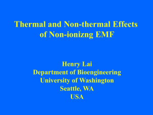 Thermal and non-thermal effects.