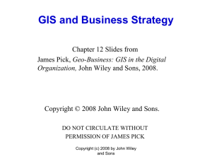 Chapter 12 - GIS and Business Strategy