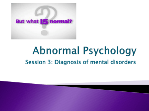 Abnormal Psychology - ISN Psychology Class of 2015
