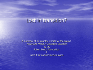Lost in transition?
