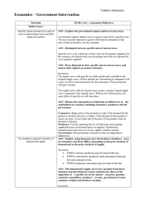 Government intervention Study Guide