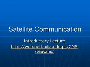 Satellite Communication - University of Engineering and Technology