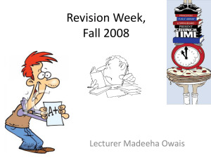Revision - Madeeha Owais
