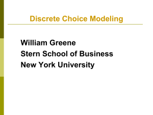Nested Logit Model - NYU Stern School of Business