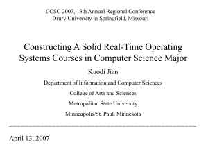PPT - CCSC - Consortium for Computing Sciences in Colleges