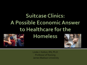 Healthcare for the homeless initiative