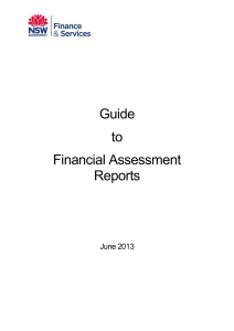 guide to financial assessment reports