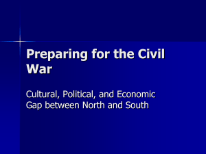 Preparing for the Civil War