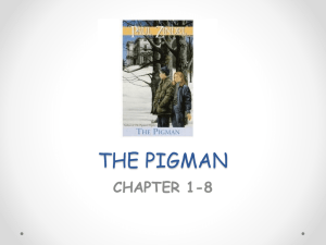 THE PIGMAN - Teacher Pages