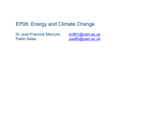 Lecture 7 - Cambridge Centre for Climate Change Mitigation Research