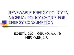 renewable energy policy in nigeria