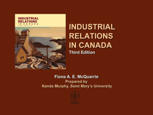 Industrial Relations in Canada