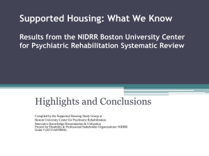 Supported Housing - Boston University
