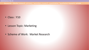 Market research PPT - newtonschool