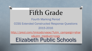 Marking Period 4 - Mr. Webb's Fifth Grade Math