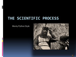 The Scientific Process