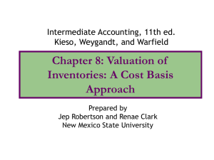 Ch. 8: Inventory Valuation