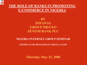 THE ROLE OF BANKS IN PROMOTING E