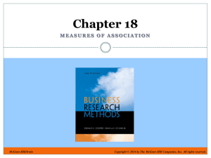 Measures of Association - McGraw Hill Higher Education